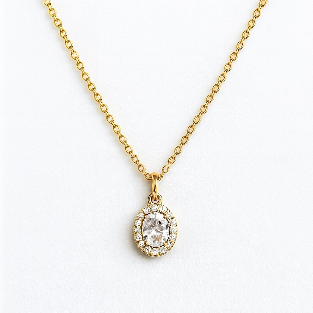 ⚜️❤️🔥 Amelié Classic Elegant Gold Pendant Necklace 💫💎